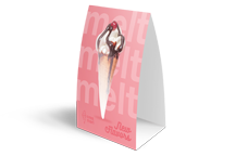 spot uv table tents